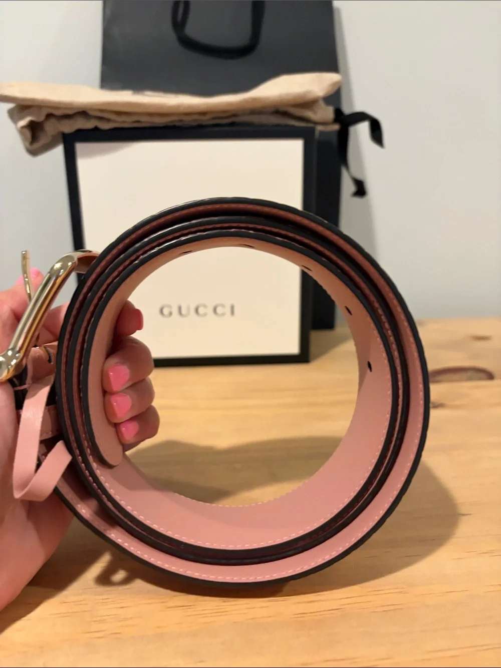 Gucci leather belt
